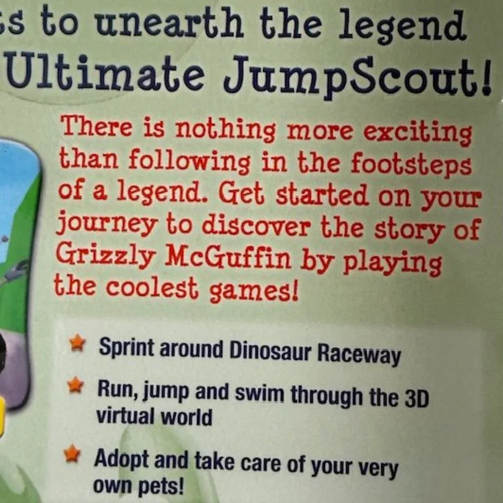 Jumpstart 3D Virtual World The Legend of Grizzly McGuffin PC CD-ROM Software